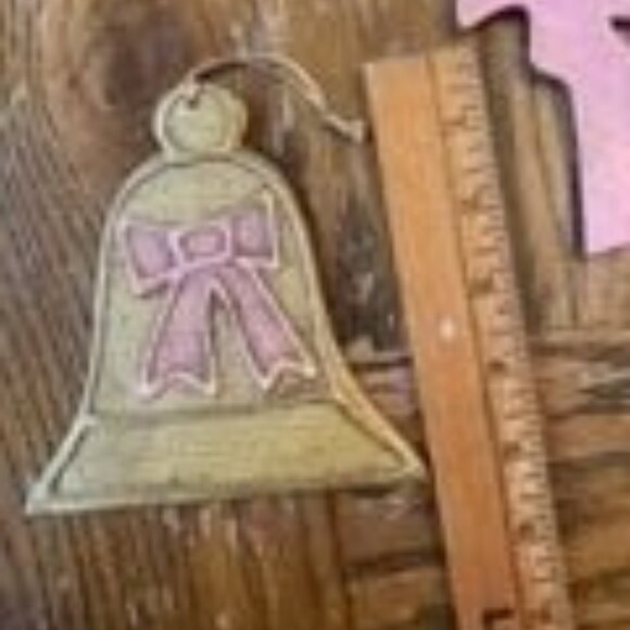 Vintage Christmas Bell & Angel Hanging Ornaments - Picture 3 of 4